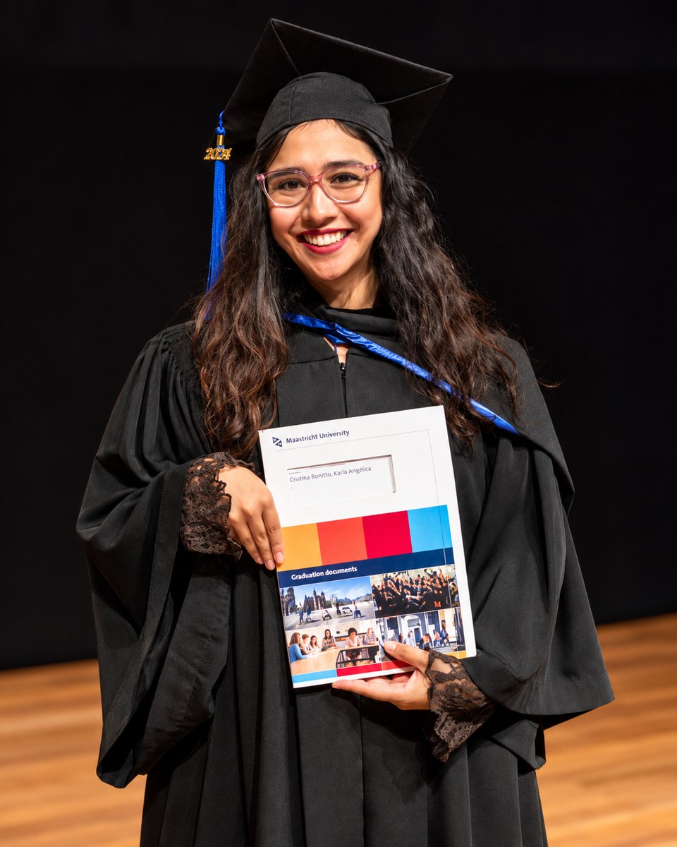 Karla Guerra at Maastricht University graduation